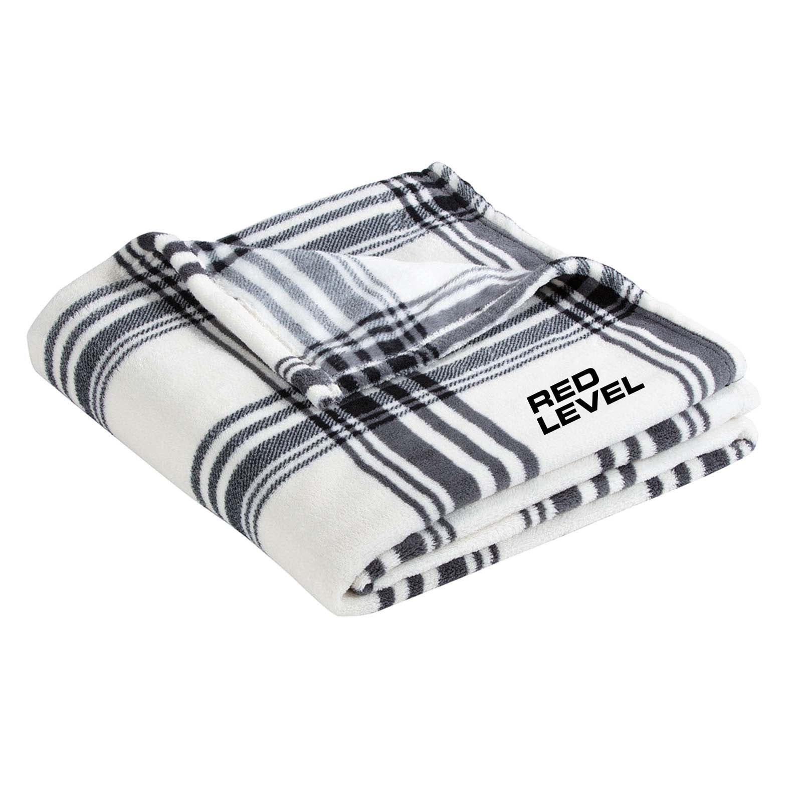 Red Level Port Authority Â®Ultra Plush Blanket Embroidery - Mato & Hash