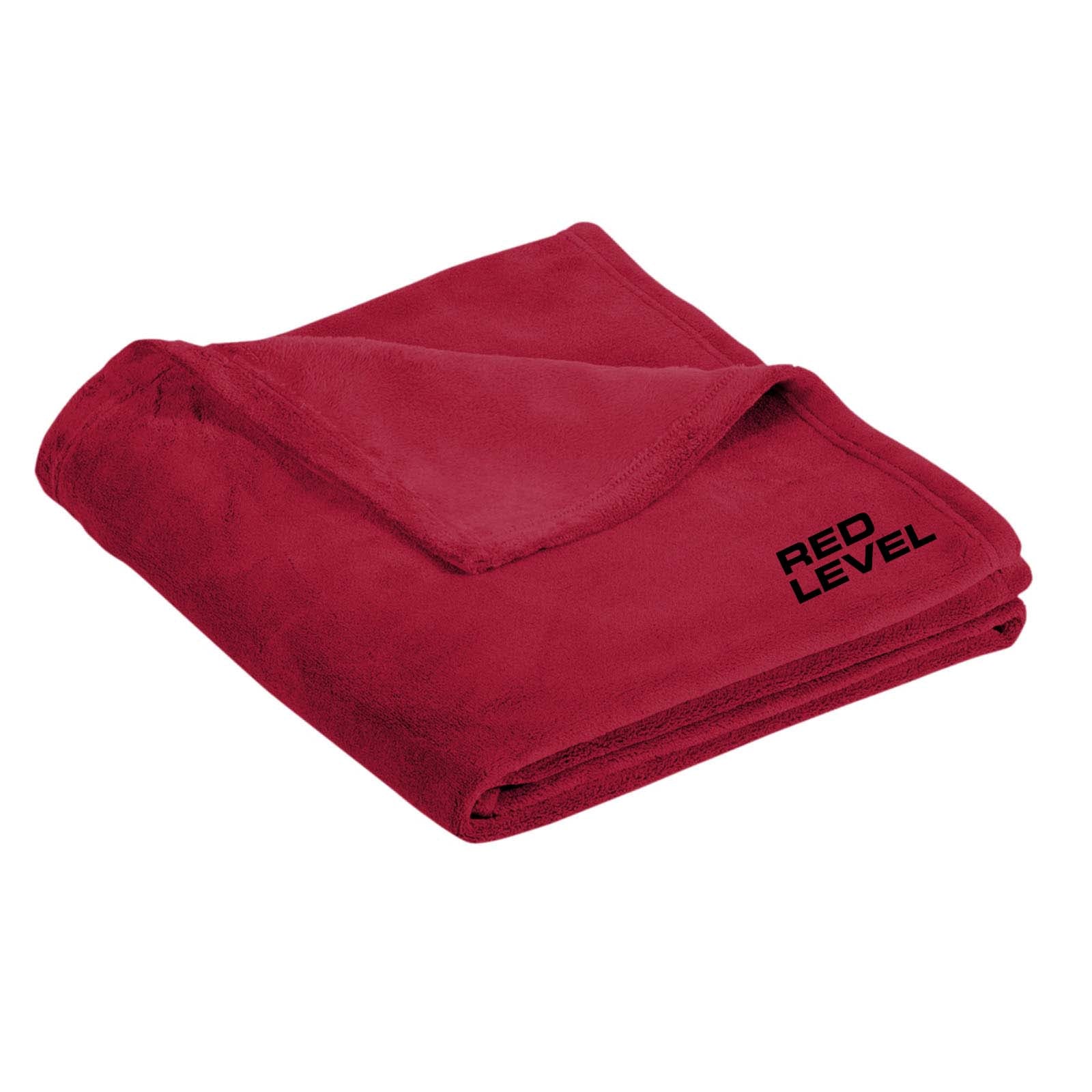 Red Level Port Authority Â®Ultra Plush Blanket Embroidery - Mato & Hash