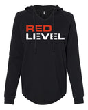 Red Level Women’s Lightweight California Wave Wash Hooded Sweatshirt W/Printed logo - Mato & Hash