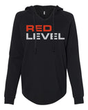 Red Level Women’s Lightweight California Wave Wash Hooded Sweatshirt W/Printed logo