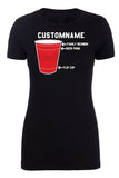 Red Solo Cup Custom Name Family Reunion Womens T Shirts