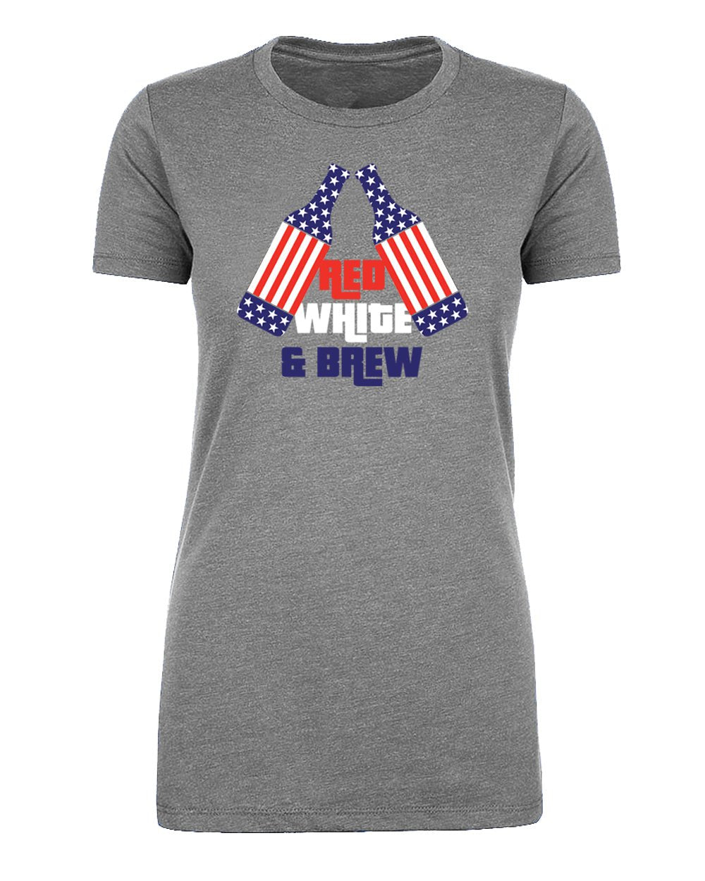 Red, White & Brew - USA Beer Bottles Womens T Shirts - Mato & Hash