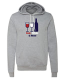 Red, White & Brew Wine Unisex 4th of July Hoodies