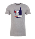Red, White & Brew Wine Unisex 4th of July T Shirts - Mato & Hash