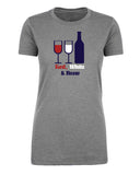 Red, White & Brew + Wine Womens T Shirts