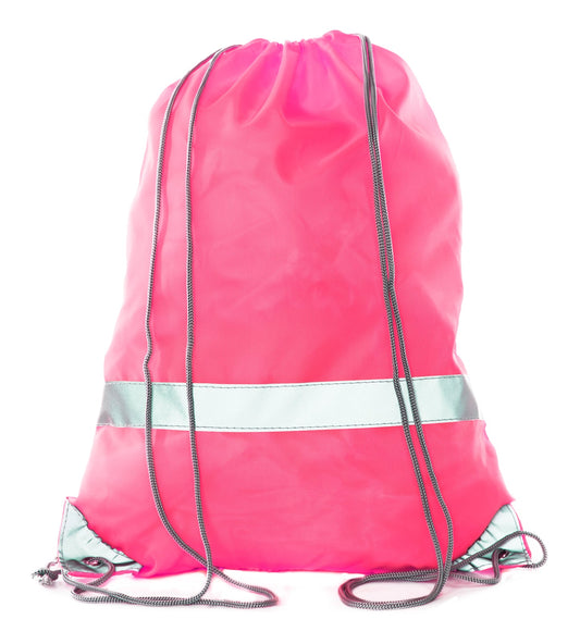 Reflective Polyester Drawstring Bag - Mato & Hash