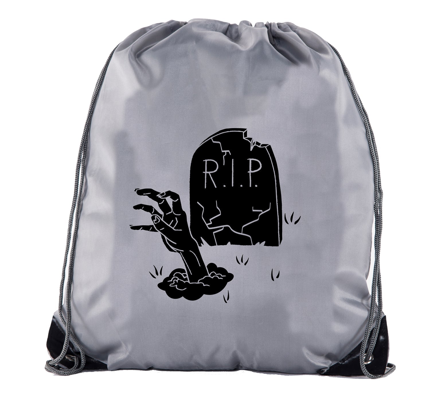 R.I.P. Gravestone Polyester Halloween Drawstring Bag - Mato & Hash