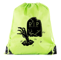 R.I.P. Gravestone Polyester Halloween Drawstring Bag - Mato & Hash