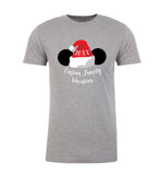 Santa Hat w/ Mouse Ears Custom Family Vacation & Year Unisex T Shirts - Mato & Hash