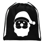 Santa Mini Polyester Drawstring Bag