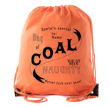Santa's Special Bag of Coal To: Custom Polyester Drawstring Bag - Mato & Hash