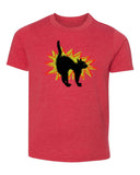 Scared Cat Kids Halloween T Shirts - Mato & Hash