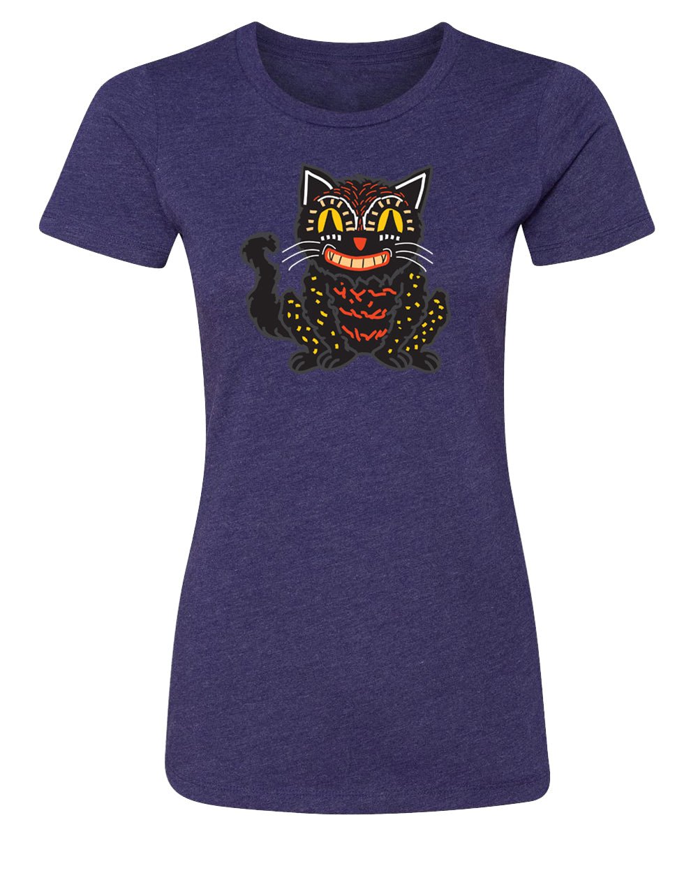 Scary Cat Womens Halloween T Shirts - Mato & Hash