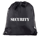 Security - Rough Text - Polyester Drawstring Bag