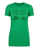 Shamrock Star Womens St. Patrick's Day T Shirts - Mato & Hash