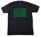 Shamrocks American Flag Unisex St. Patrick's Day T Shirts