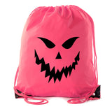 Sinister Jack o Lantern Polyester Halloween Drawstring Bag - Mato & Hash