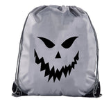 Sinister Jack o Lantern Polyester Halloween Drawstring Bag - Mato & Hash
