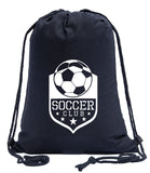 Soccer Club Shield Cotton Drawstring Bag