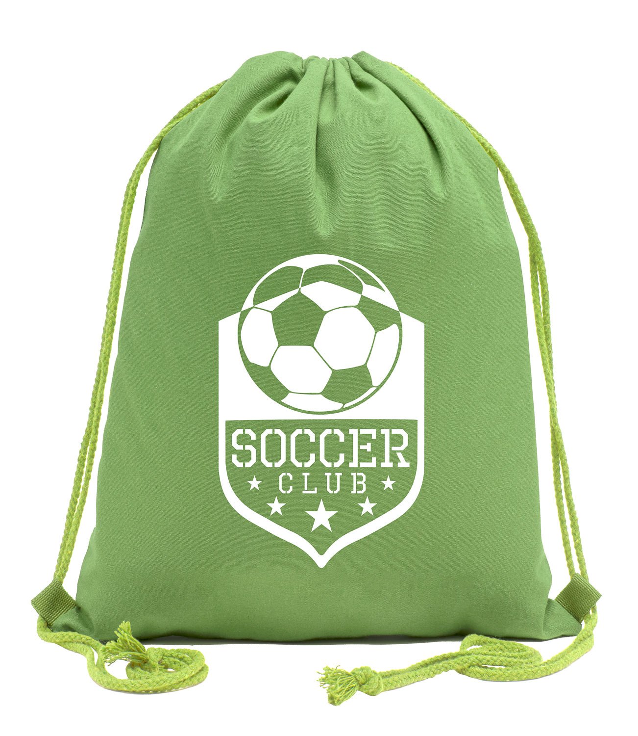 Soccer Club Shield Cotton Drawstring Bag - Mato & Hash