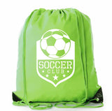 Soccer Club Shield Polyester Drawstring Bag - Mato & Hash