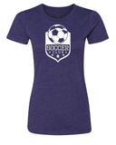 Soccer Club Shield Womens T Shirts - Mato & Hash