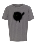 Spooked Cat Kids Halloween Kids T Shirts - Mato & Hash