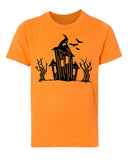 Spooky House Kids Halloween T Shirts - Mato & Hash