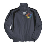 Sport-Tek® Colorblock Raglan Jacket Embroidery - Mato & Hash
