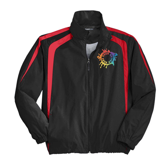 Sport-Tek® Colorblock Raglan Jacket Embroidery - Mato & Hash