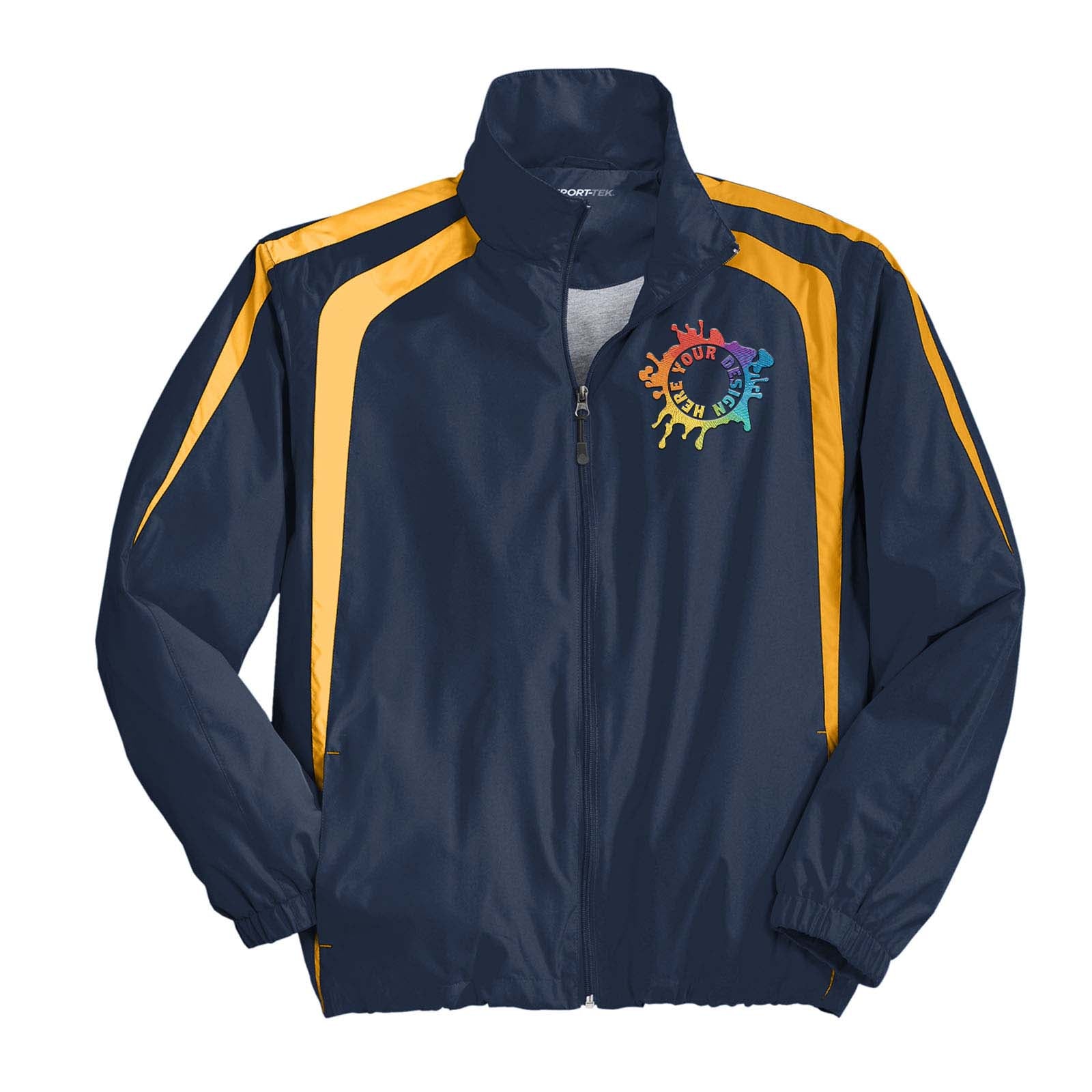 Sport-Tek® Colorblock Raglan Jacket Embroidery - Mato & Hash