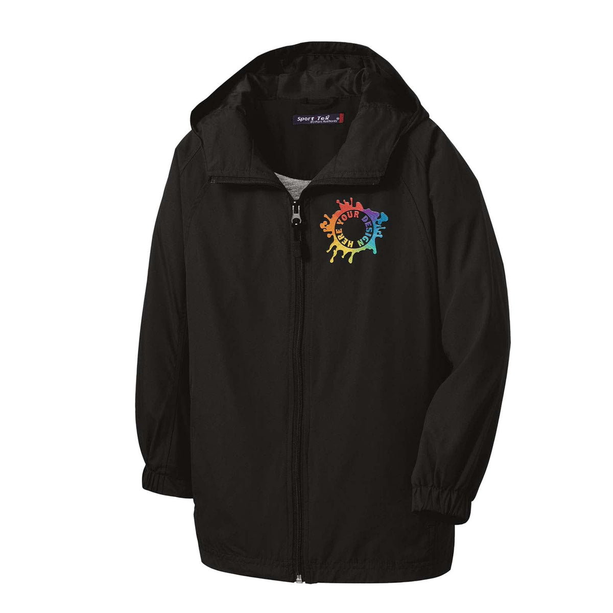 Sport-Tek® Hooded Raglan Jacket Embroidery - Mato & Hash