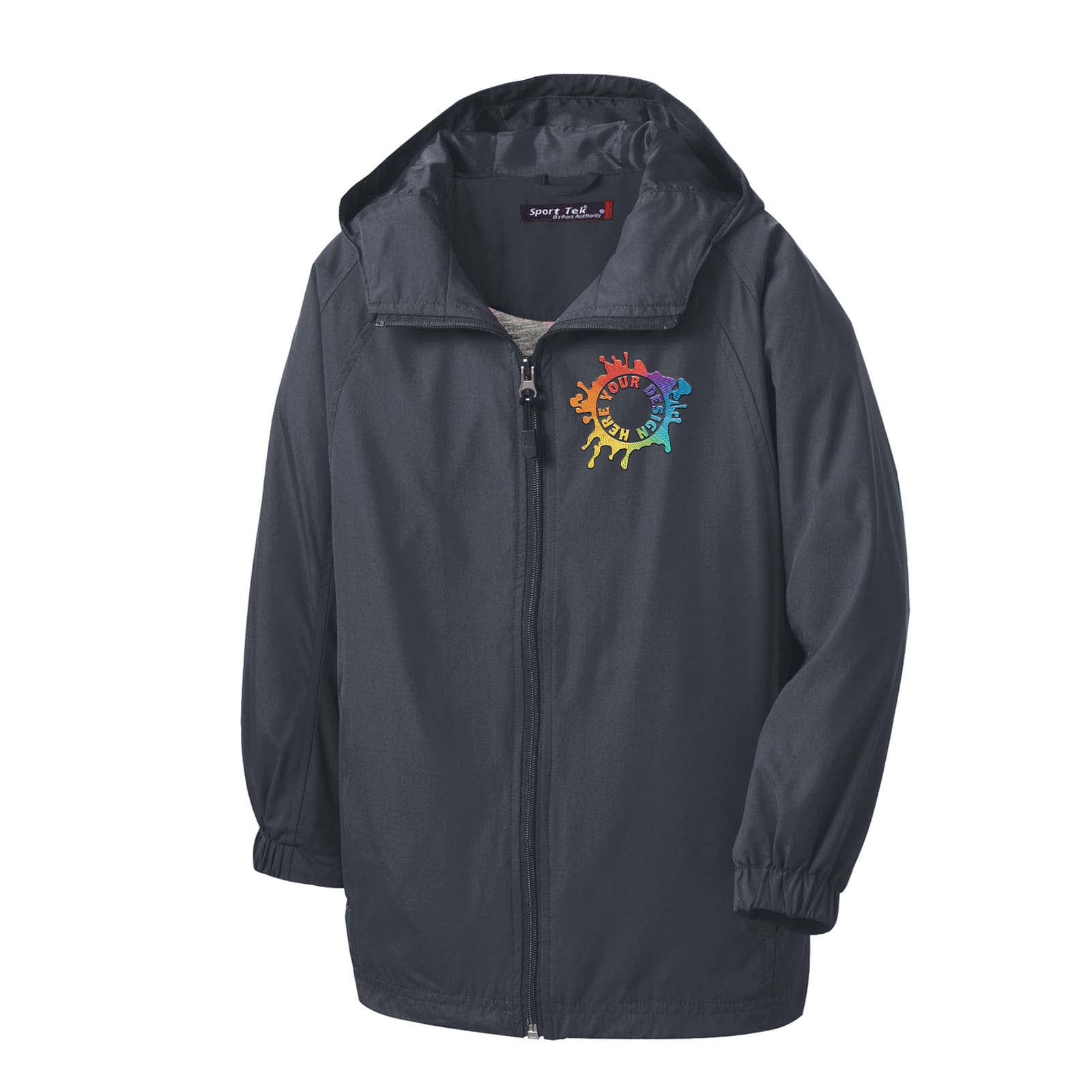 Sport-Tek® Hooded Raglan Jacket Embroidery - Mato & Hash