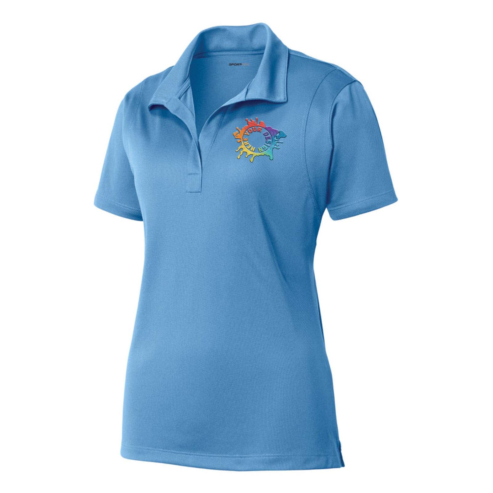 Sport Tek Ladies Micropique Sport-Wick 100% Polyester Polo T-Shirt Emb