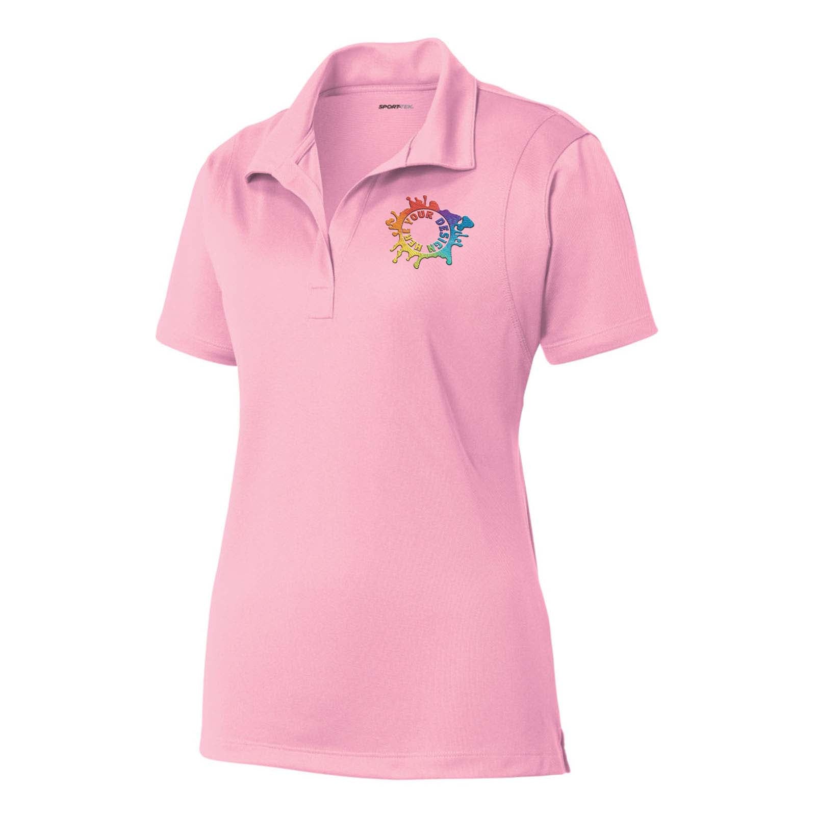 Sport Tek Ladies Micropique Sport-Wick 100% Polyester Polo T-Shirt Embroidery - Mato & Hash