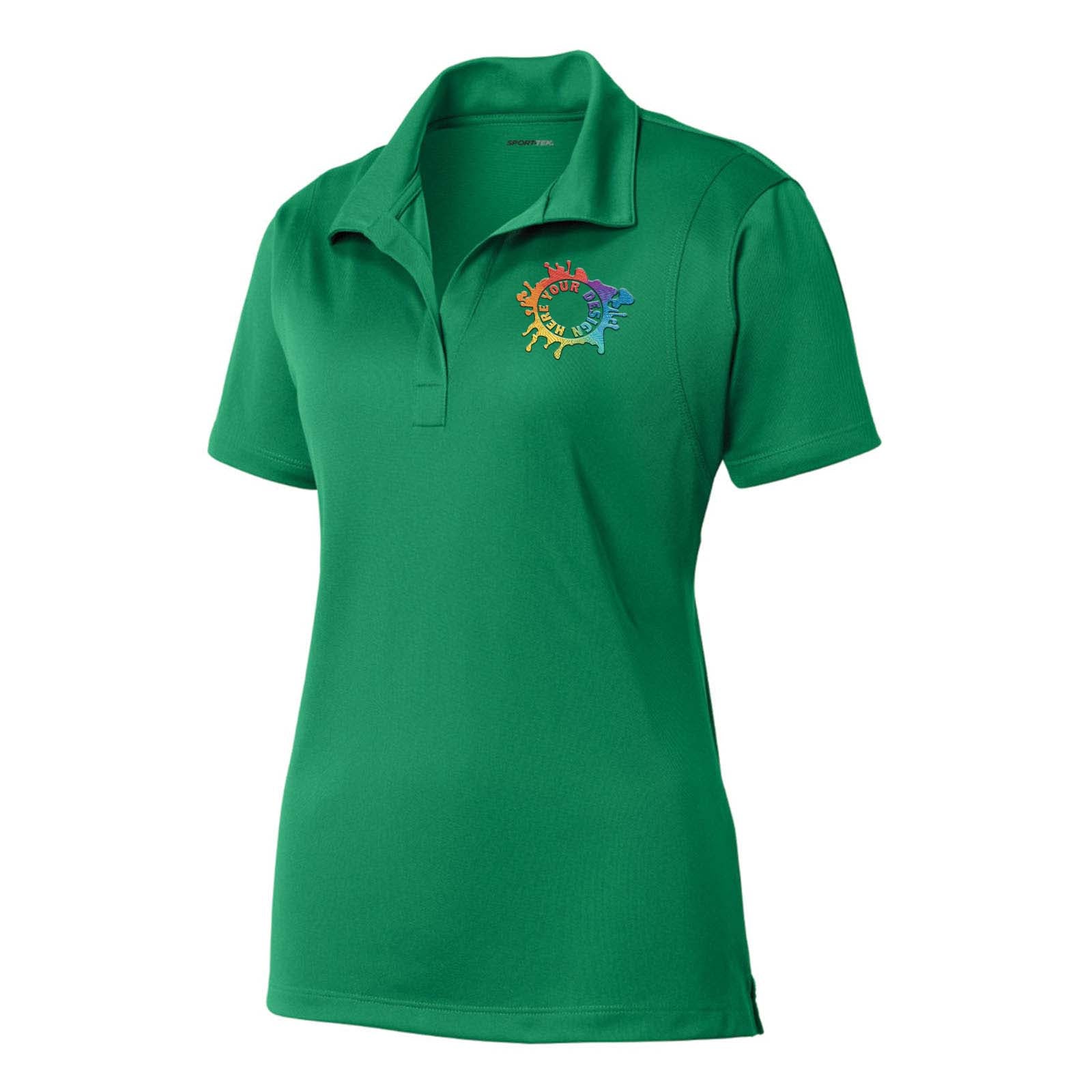 Sport Tek Ladies Micropique Sport-Wick 100% Polyester Polo T-Shirt Embroidery - Mato & Hash