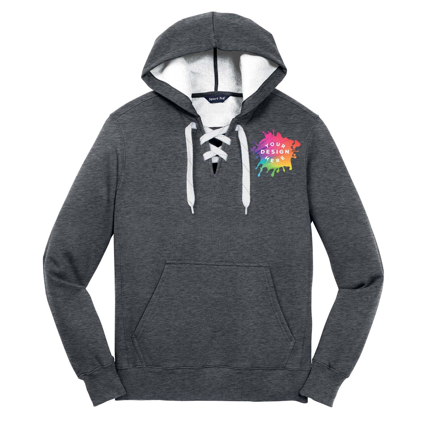 Sport Tek Men's Lace Up Pullover Hooded Sweatshirt - Mato & Hash