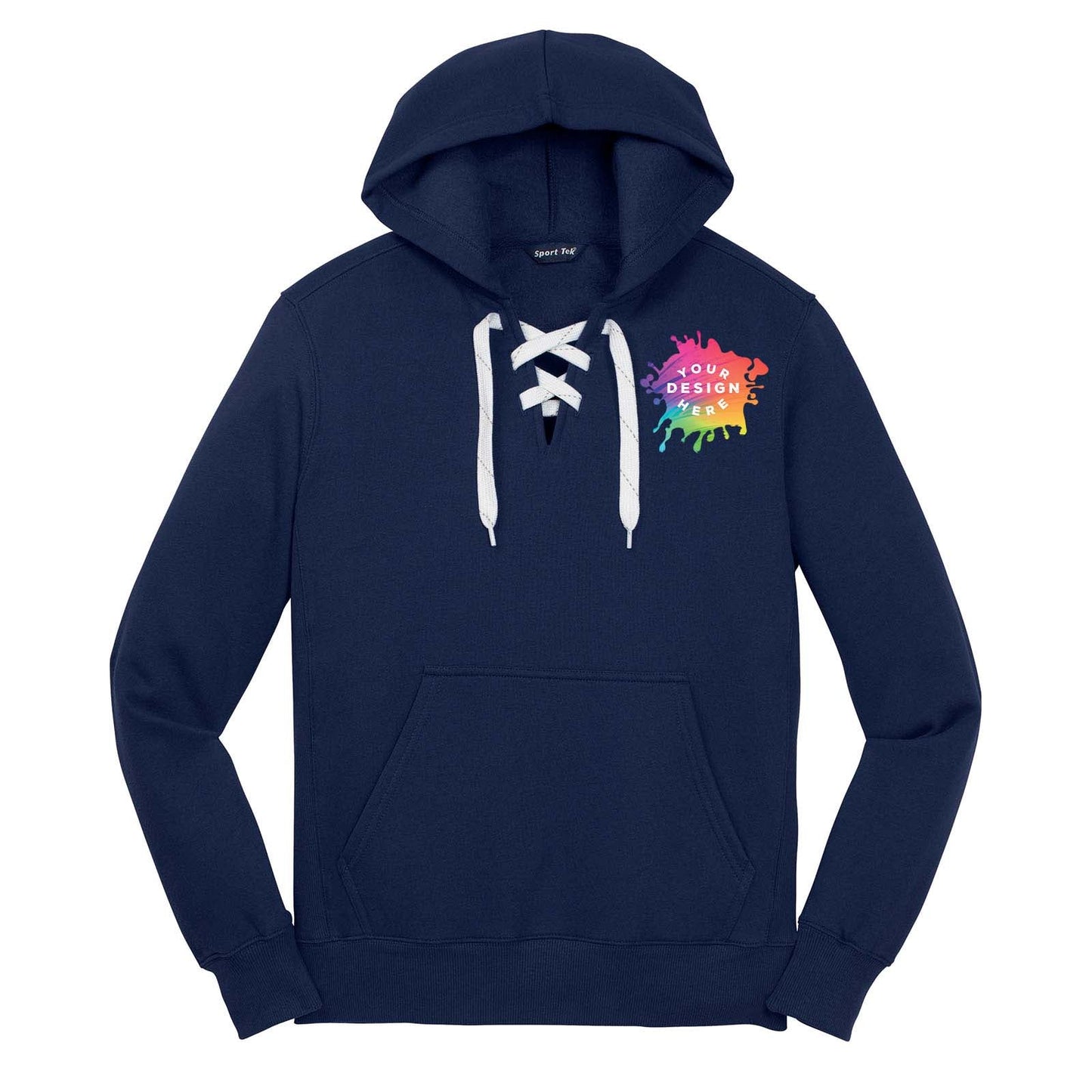 Sport Tek Men's Lace Up Pullover Hooded Sweatshirt - Mato & Hash