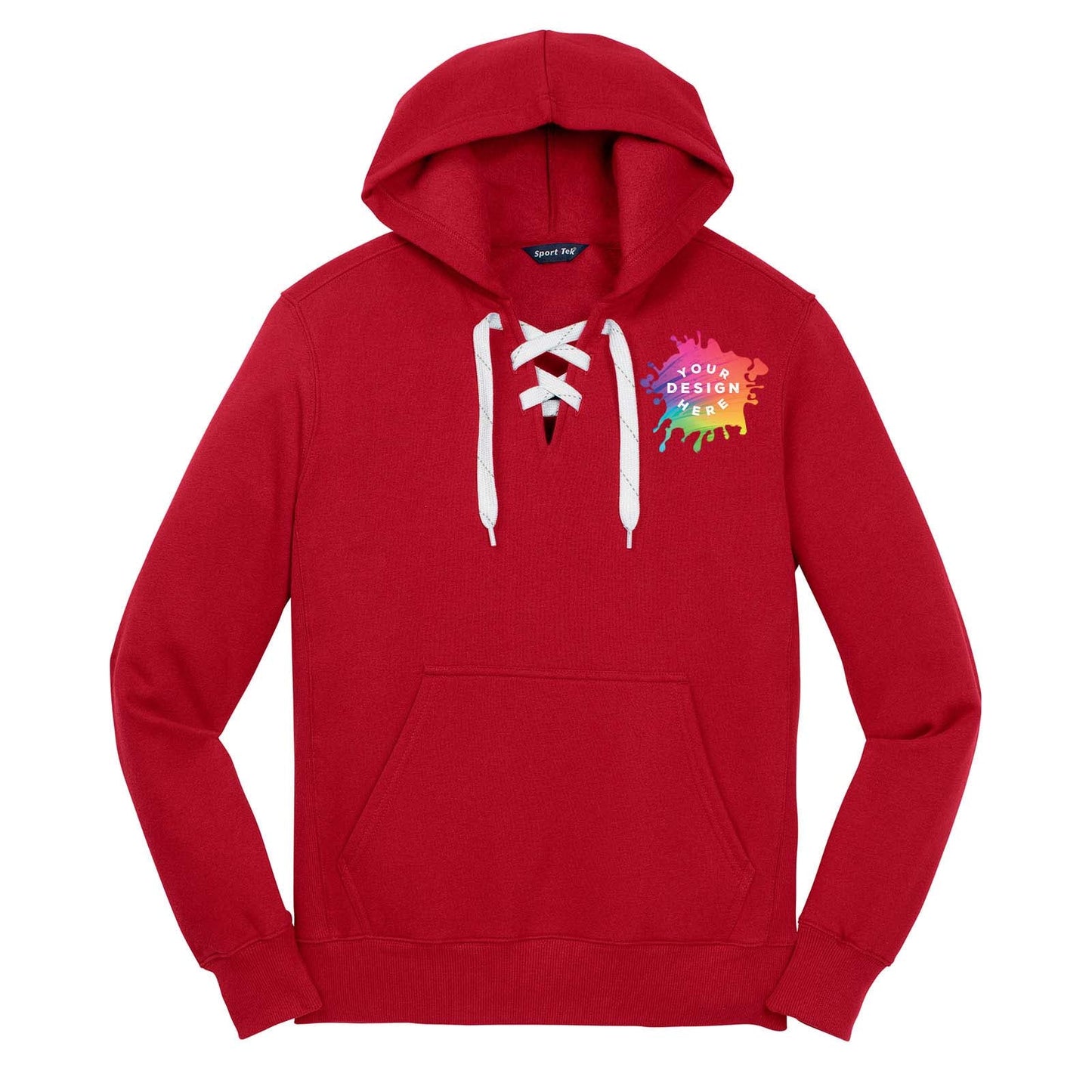 Sport Tek Men's Lace Up Pullover Hooded Sweatshirt - Mato & Hash
