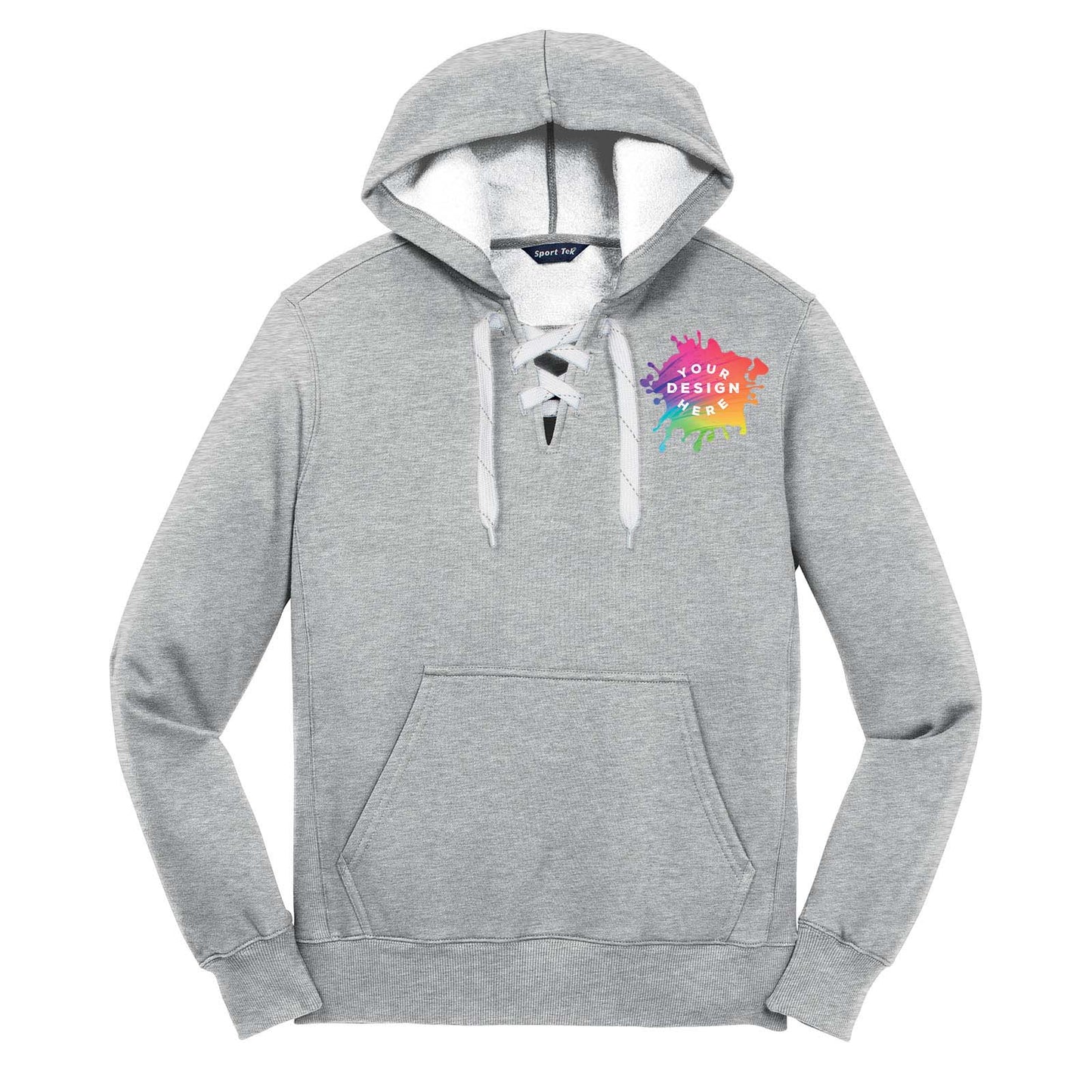 Sport Tek Men's Lace Up Pullover Hooded Sweatshirt - Mato & Hash
