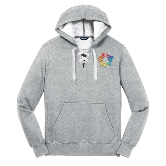Sport Tek Men's Lace Up Pullover Hooded Sweatshirt Embroidery - Mato & Hash