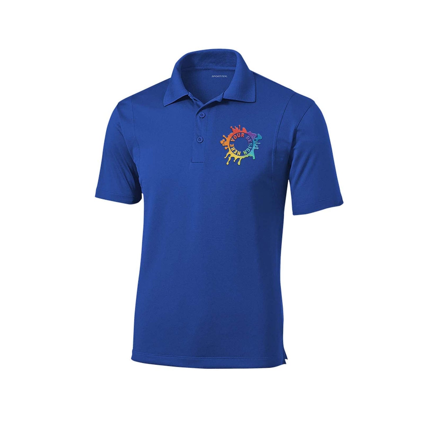 Sport Tek Men's Micropique Sport-Wick 100% Polyester Polo T-Shirt Embroidery - Mato & Hash