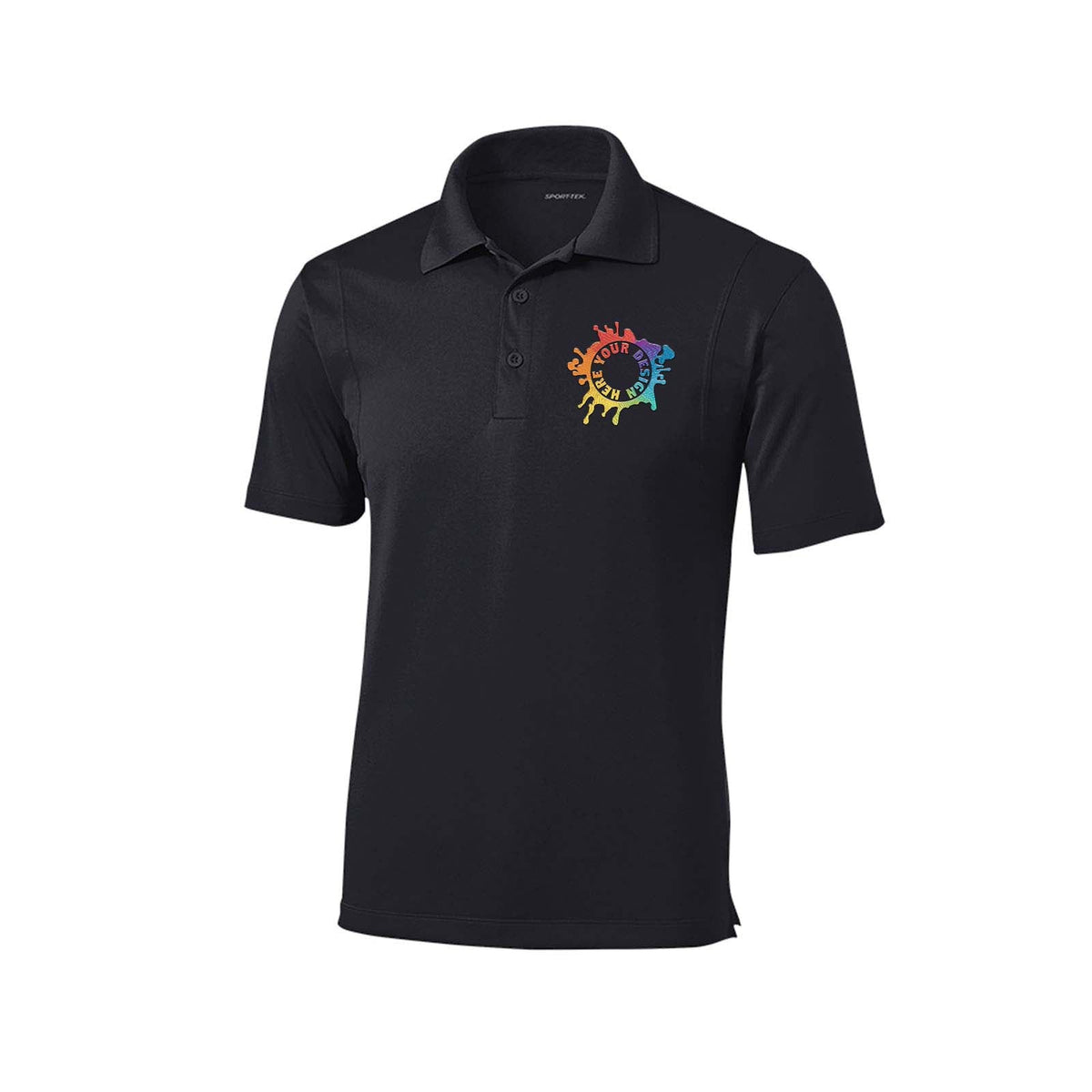 Sport Tek Men's Micropique Sport-Wick 100% Polyester Polo T-Shirt Embroidery - Mato & Hash