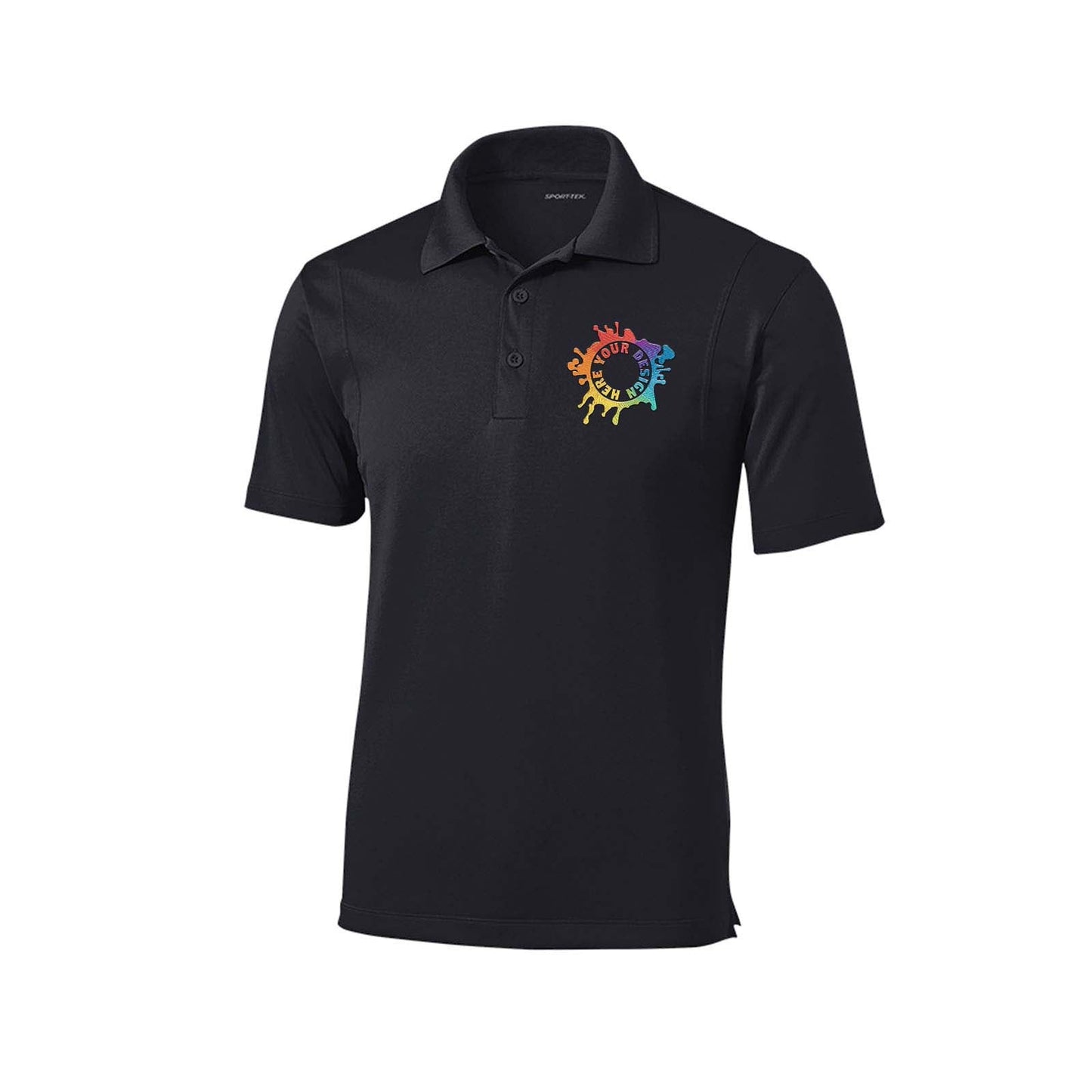 Sport Tek Men's Micropique Sport-Wick 100% Polyester Polo T-Shirt Embroidery - Mato & Hash