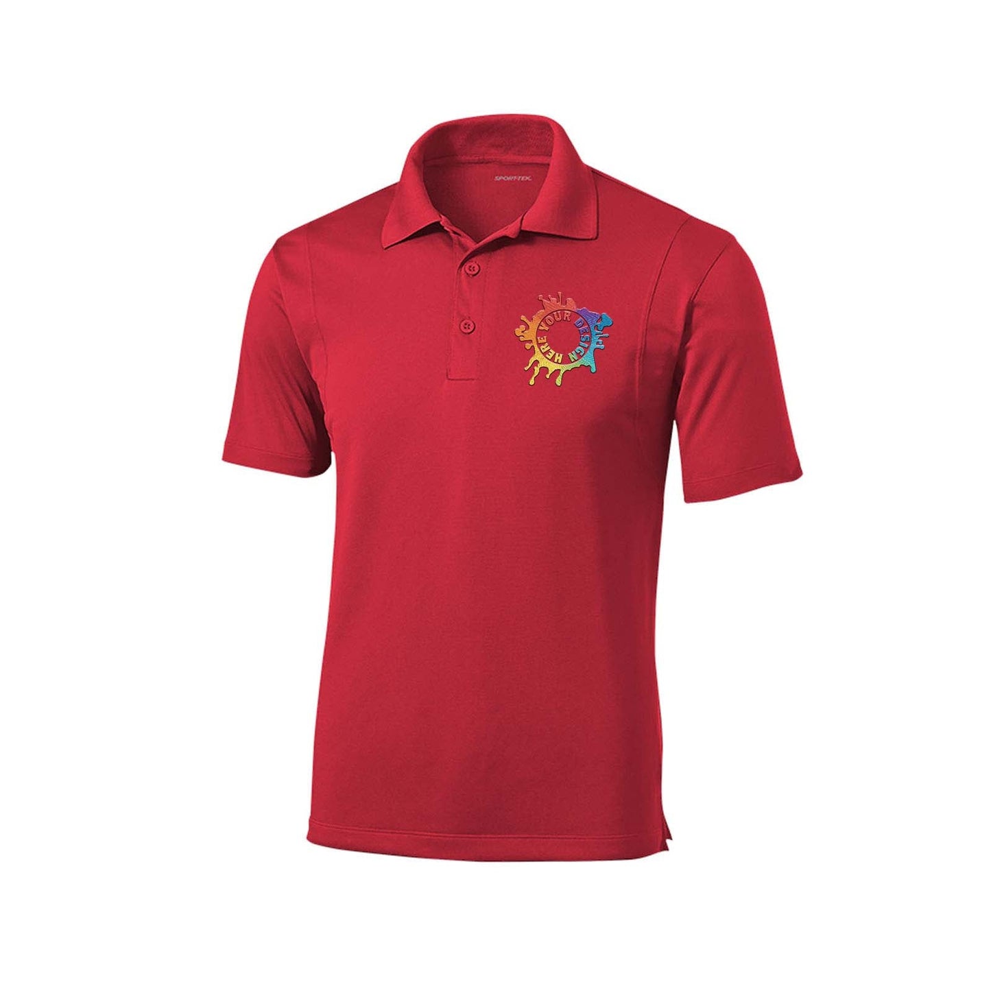 Sport Tek Men's Micropique Sport-Wick 100% Polyester Polo T-Shirt Embroidery - Mato & Hash