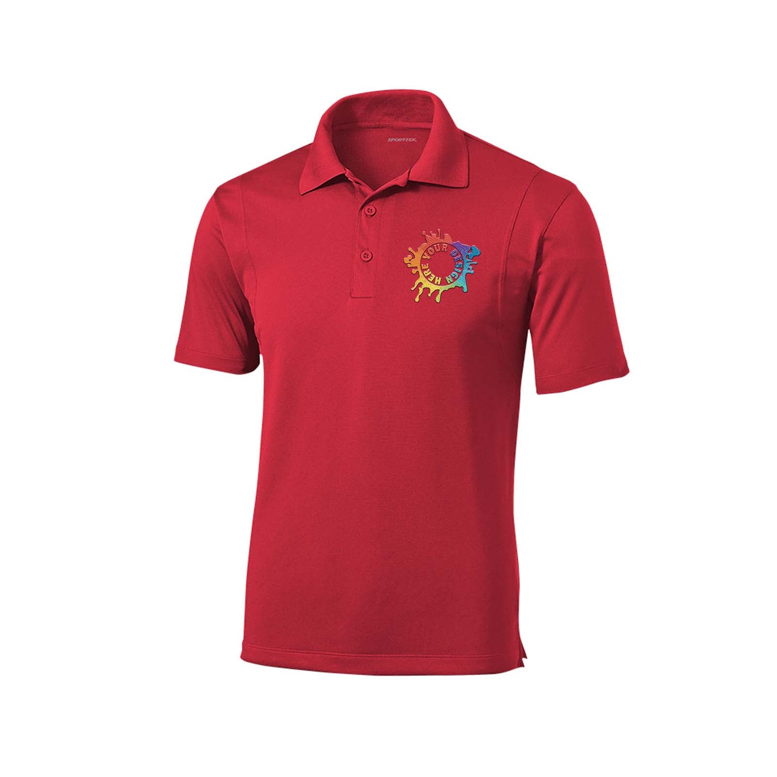 Sport Tek Men's Micropique Sport-Wick 100% Polyester Polo T-Shirt Embroidery - Mato & Hash