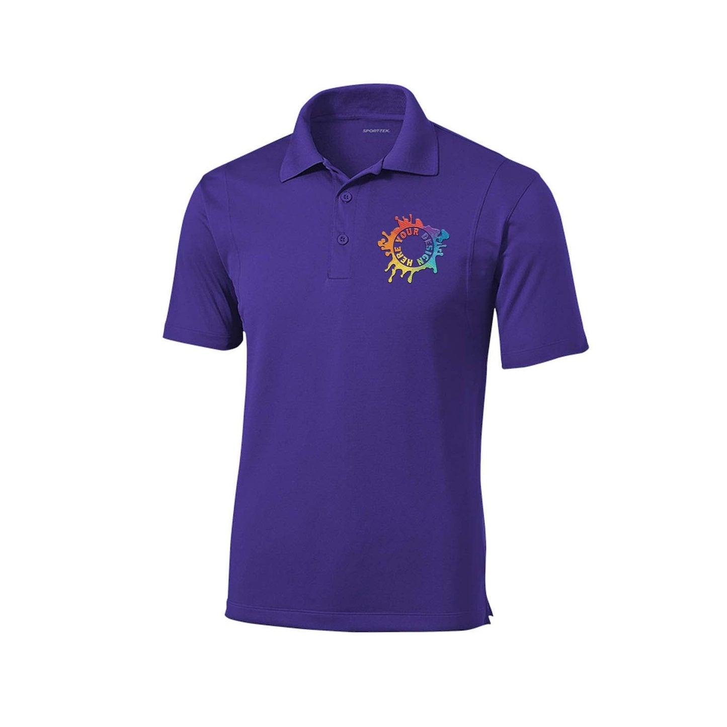 Sport Tek Men's Micropique Sport-Wick 100% Polyester Polo T-Shirt Embroidery - Mato & Hash