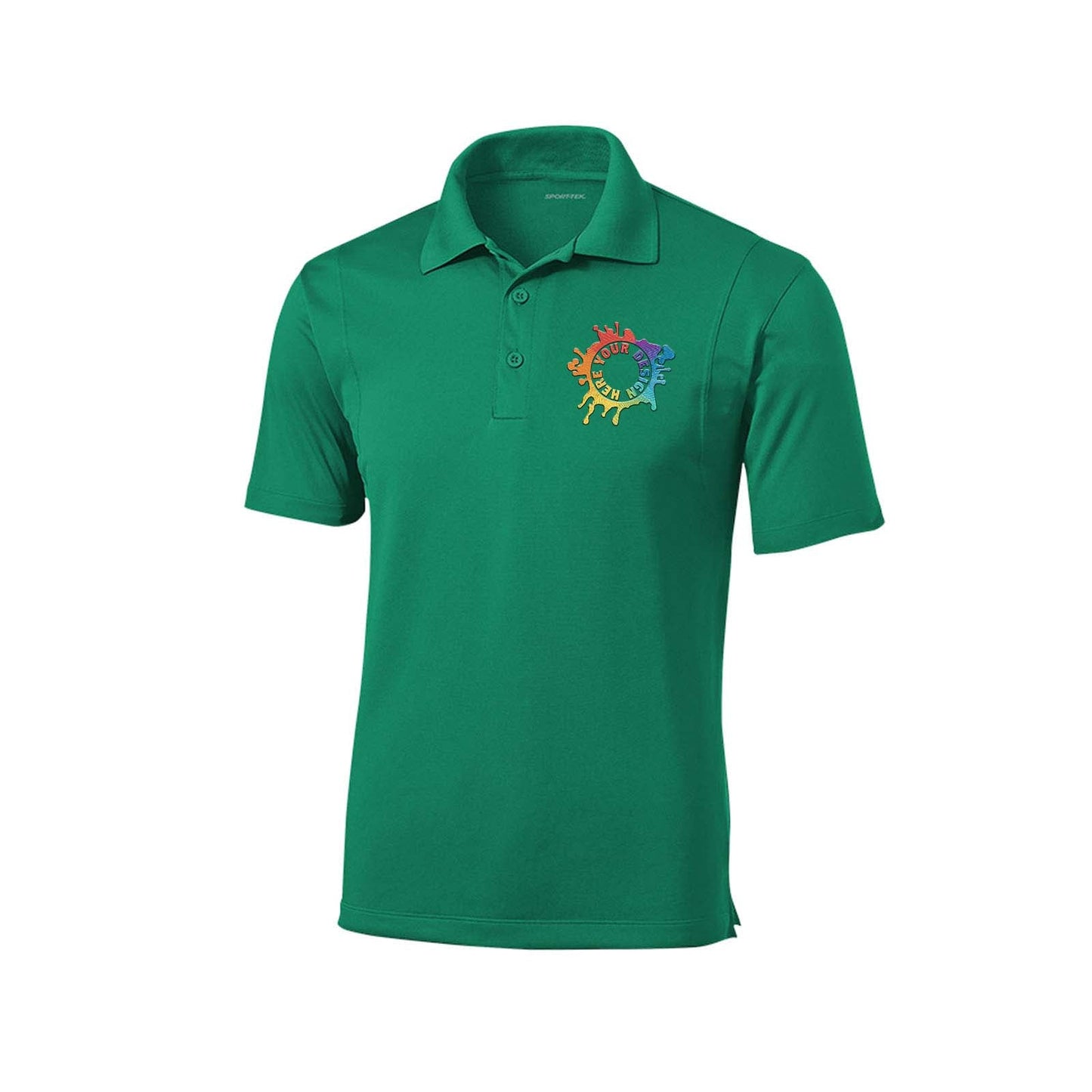 Sport Tek Men's Micropique Sport-Wick 100% Polyester Polo T-Shirt Embroidery - Mato & Hash
