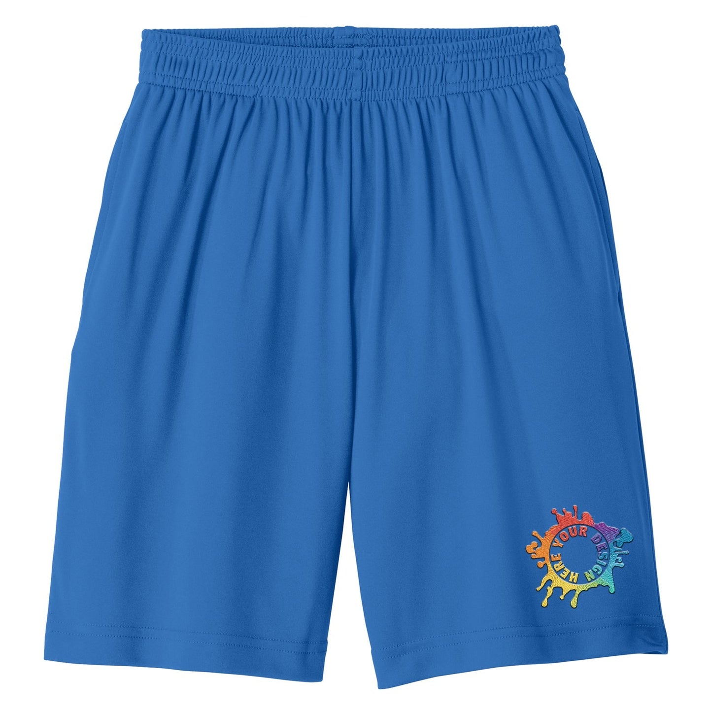 Sport-Tek® PosiCharge® Competitor™ Pocketed Shorts Embroidery - Mato & Hash