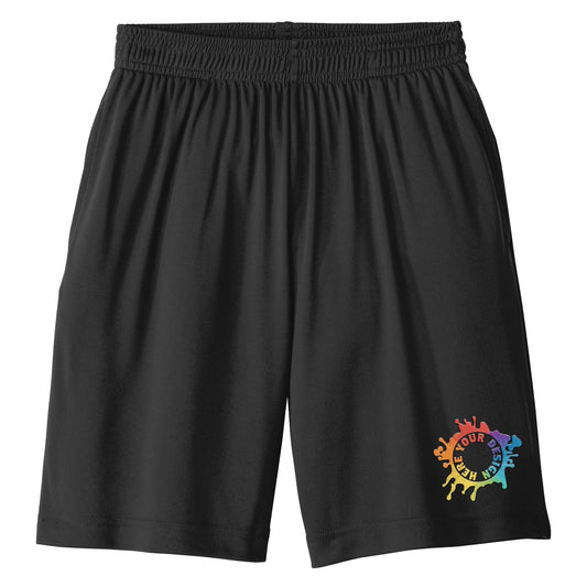 Sport-Tek® PosiCharge® Competitor™ Pocketed Shorts Embroidery - Mato & Hash